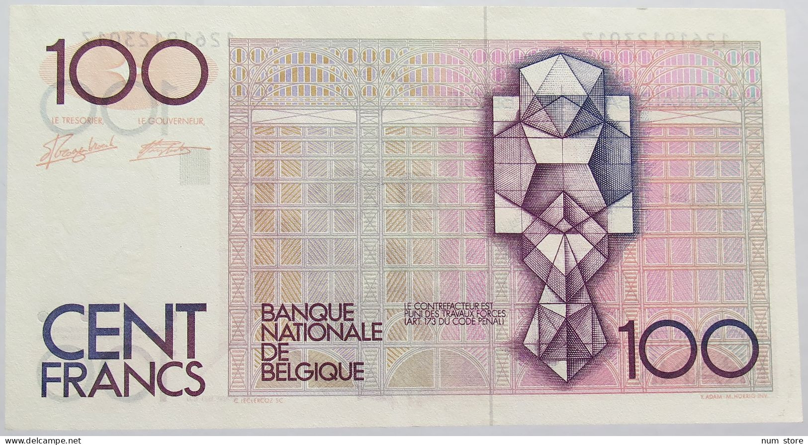 BELGIUM 100 FRANCS 1978 #alb013 0167 - 100 Francs