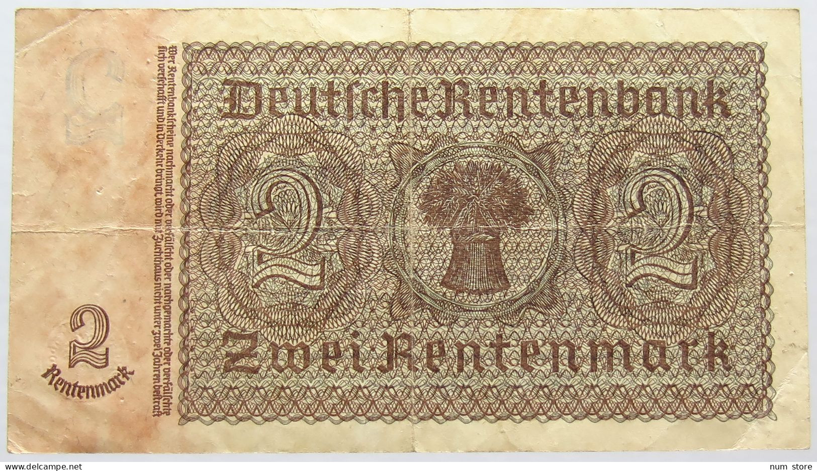 GERMANY 2 REICHSMARK 1937 #alb067 0287 - Altri & Non Classificati