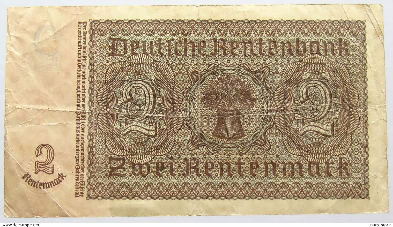 GERMANY 2 REICHSMARK 1937 #alb067 0283 - Sonstige & Ohne Zuordnung