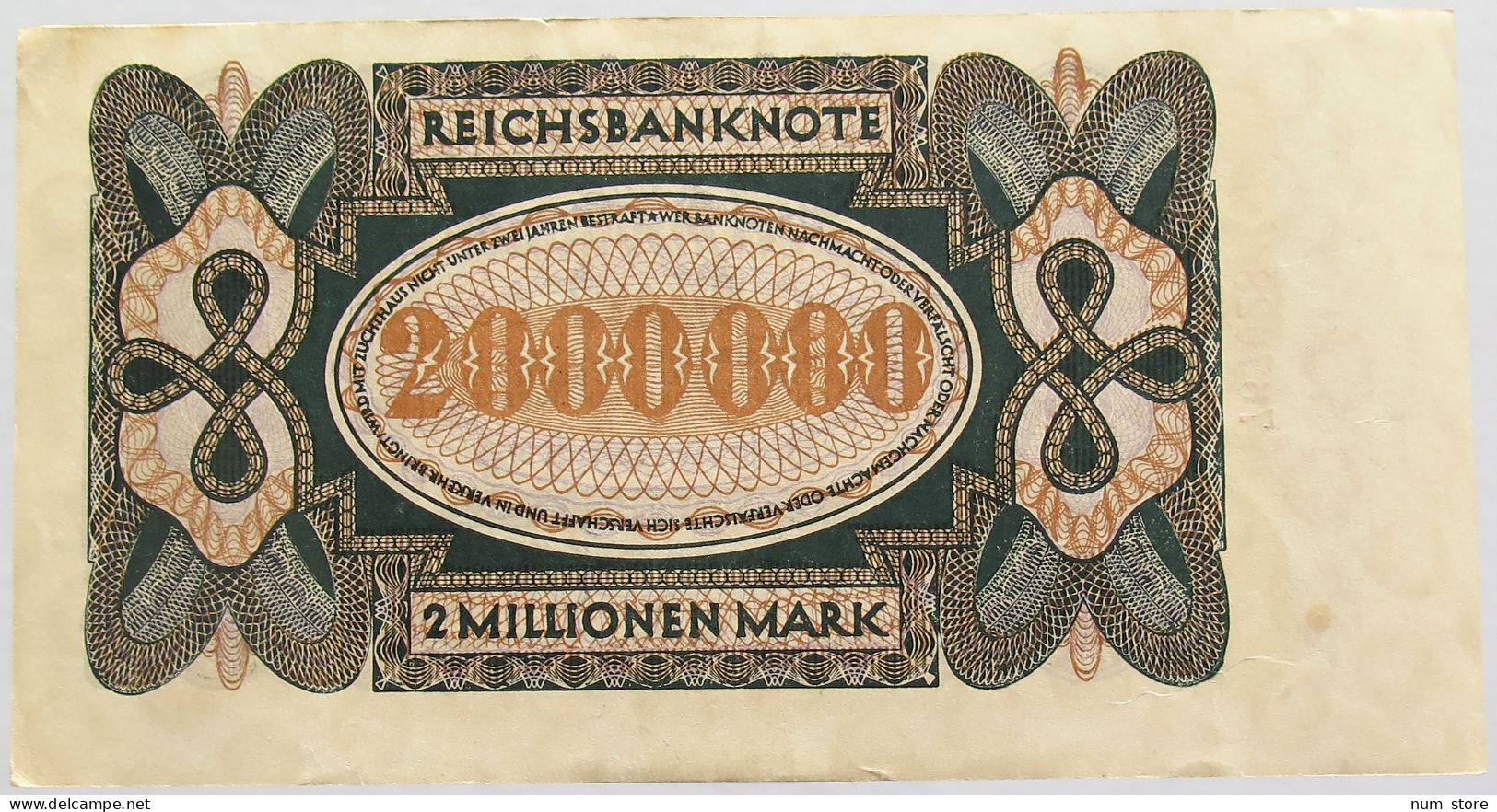 GERMANY 2 MILLION MARK 1923 #alb010 0065 - 2 Mio. Mark