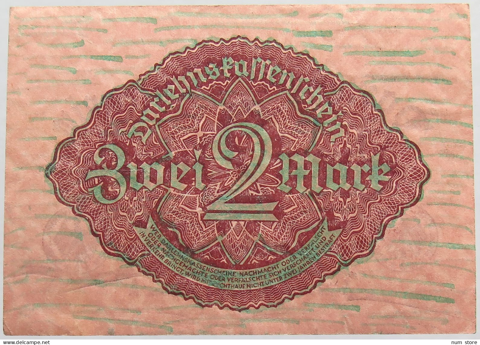 GERMANY 2 MARK 1922 #alb020 0133 - 2 Mark