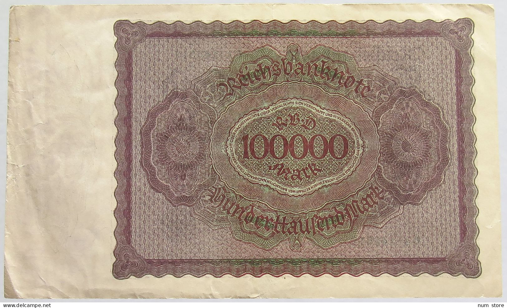 GERMANY 100000 MARK 1923 #alb010 0075 - 100000 Mark