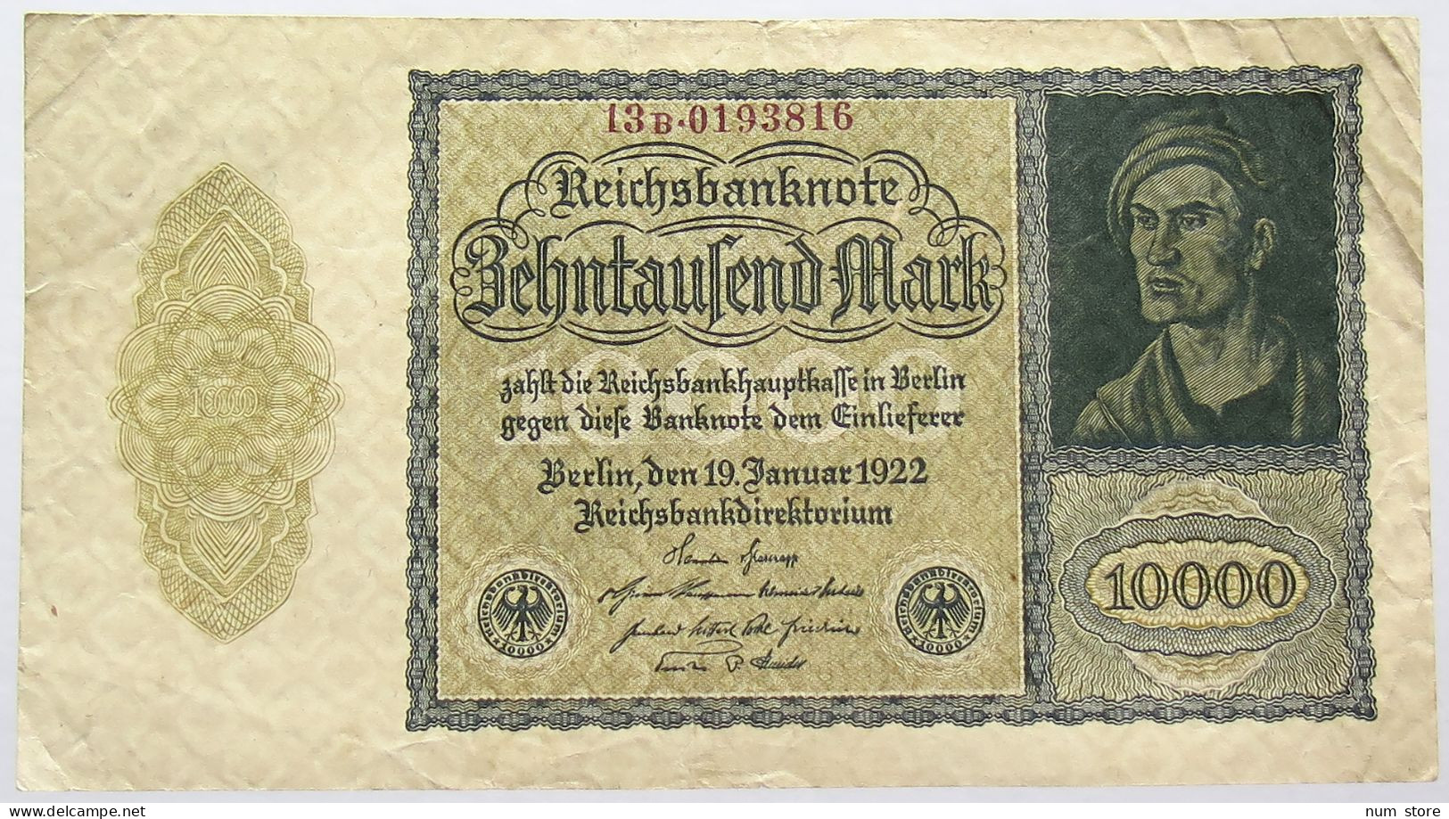 GERMANY 10000 MARK 1923 #alb067 0261 - 10000 Mark