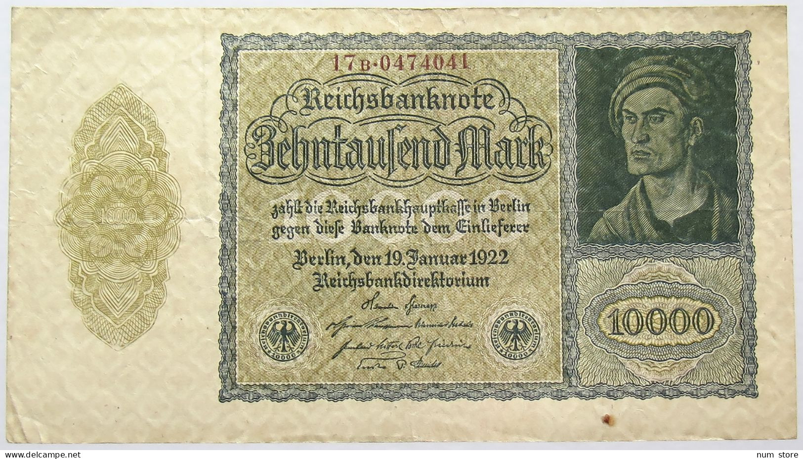 GERMANY 10000 MARK 1923 #alb067 0255 - 10.000 Mark