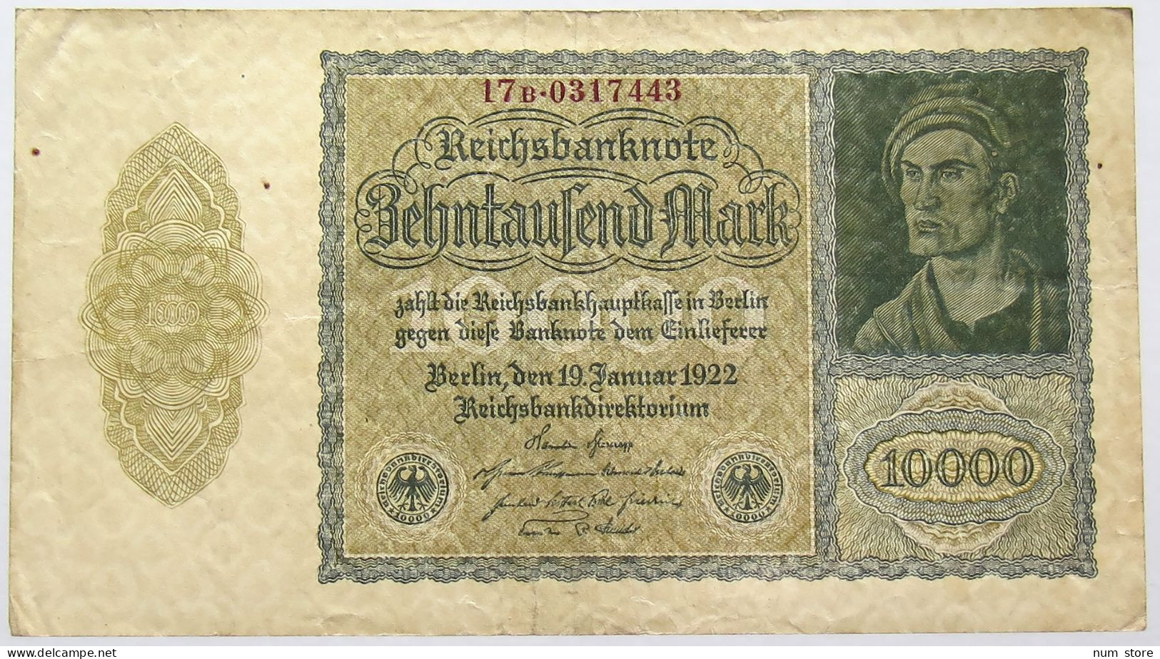 GERMANY 10000 MARK 1923 #alb067 0251 - 10000 Mark