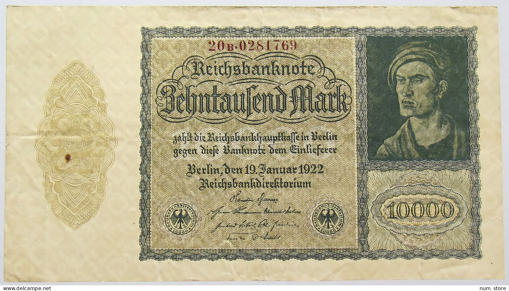GERMANY 10000 MARK 1923 #alb067 0249 - 10000 Mark