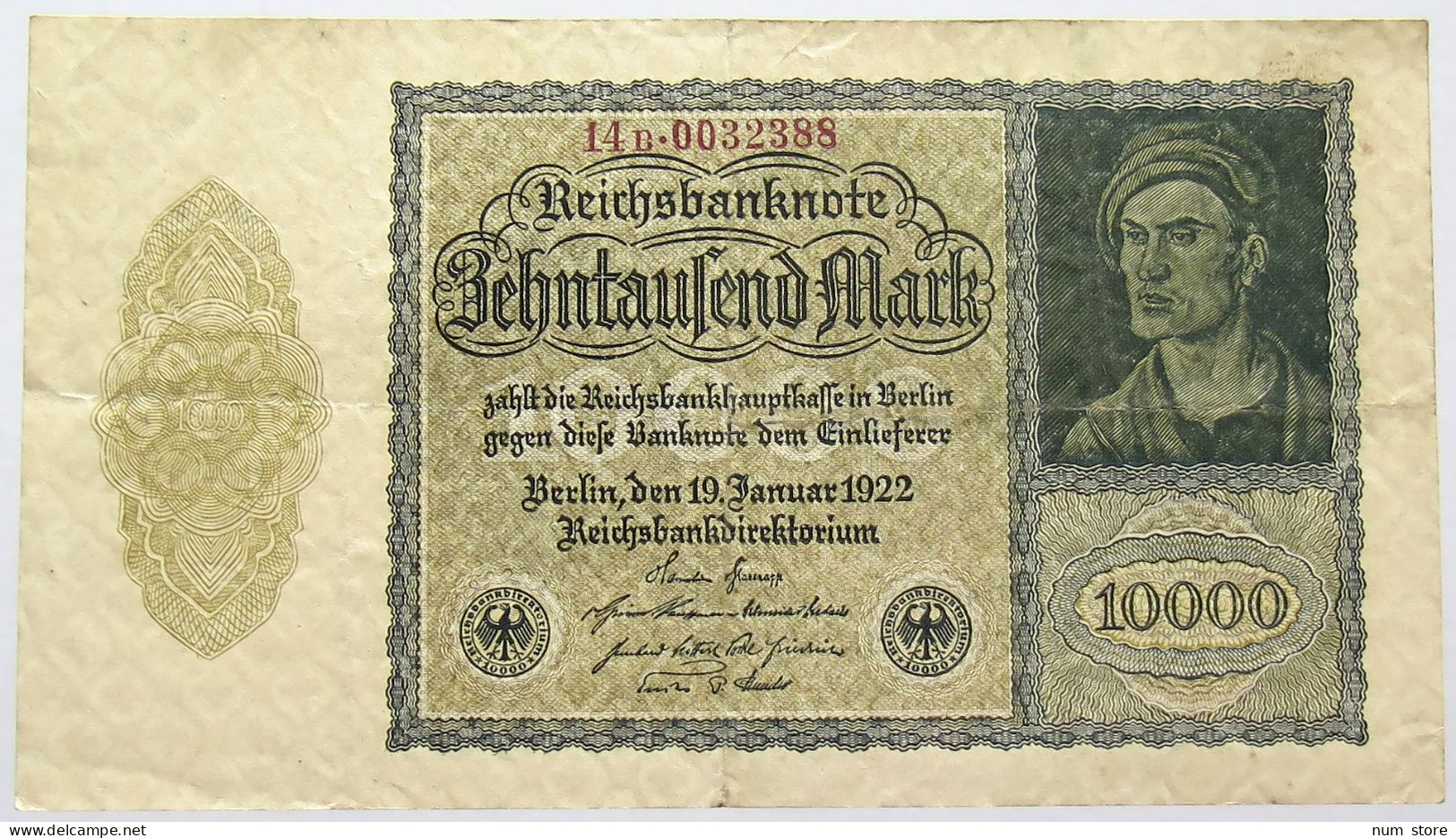 GERMANY 10000 MARK 1923 #alb067 0253 - 10.000 Mark