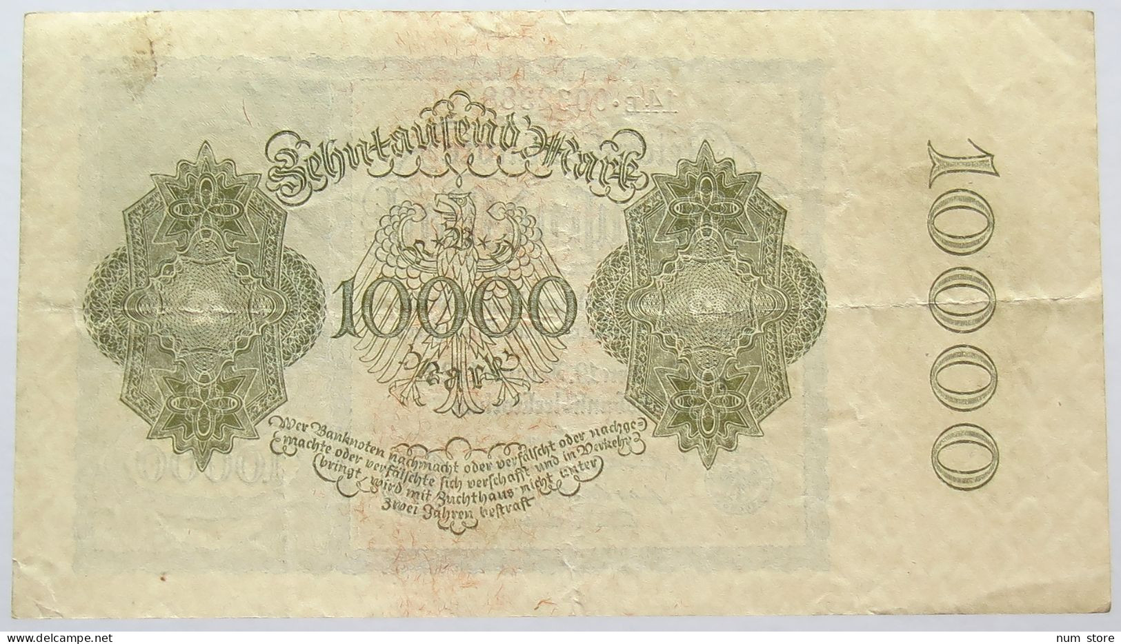 GERMANY 10000 MARK 1923 #alb067 0253 - 10.000 Mark