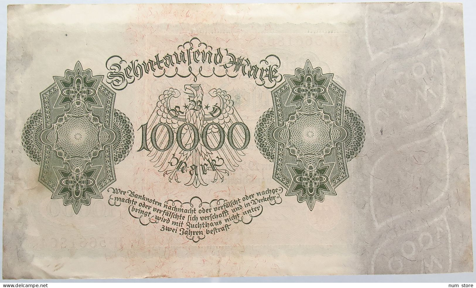 GERMANY 10000 MARK 1922 TOP #alb004 0541 - 10000 Mark