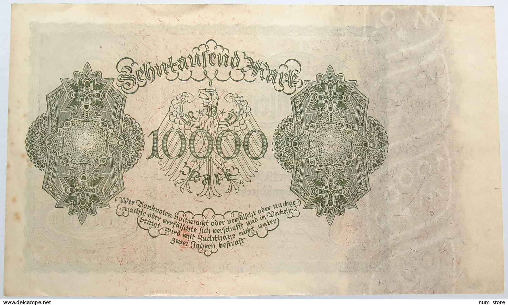 GERMANY 10000 MARK 1922 TOP #alb004 0539 - 10.000 Mark