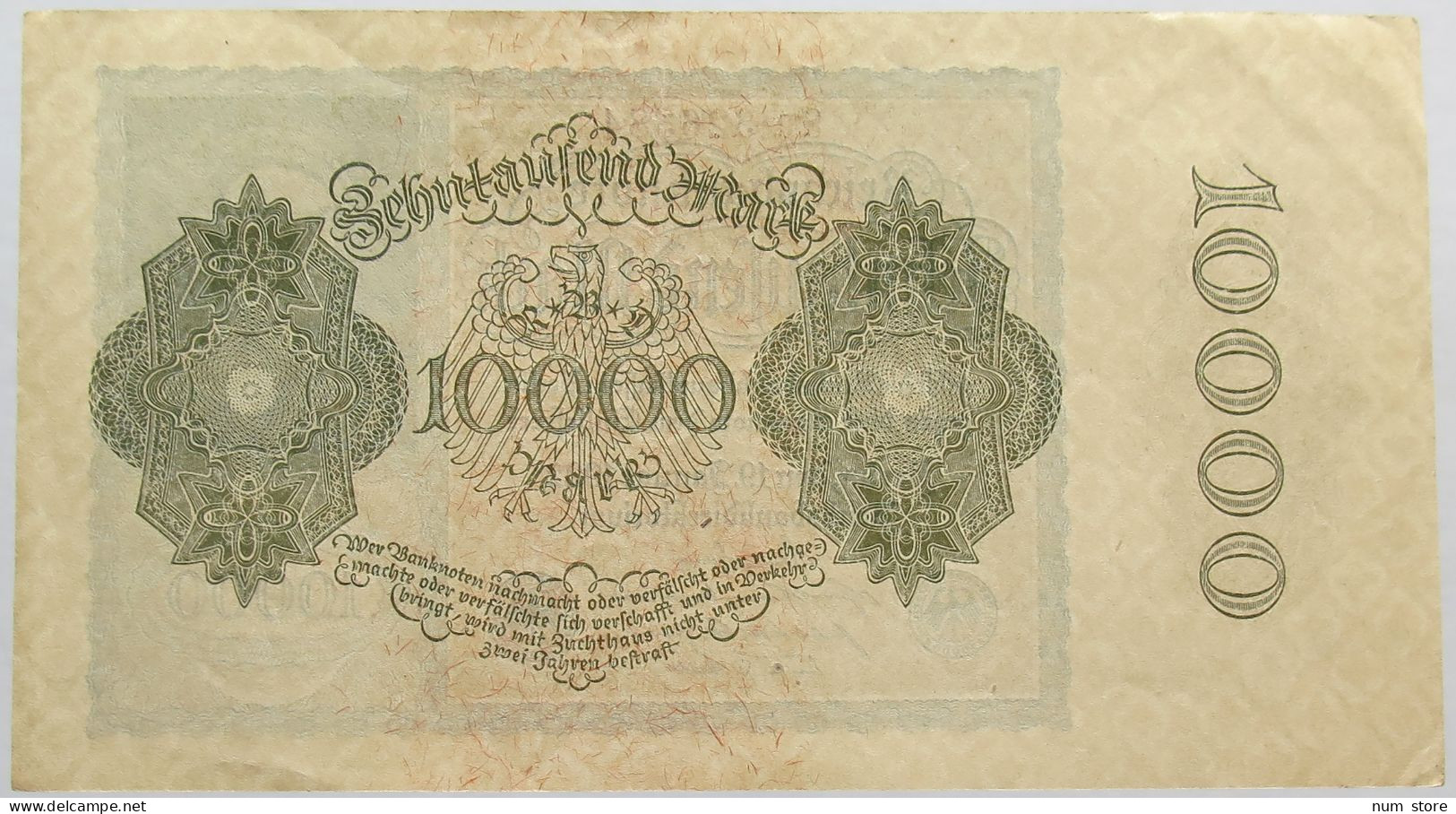 GERMANY 10000 MARK 1922 TOP #alb015 0119 - 10000 Mark