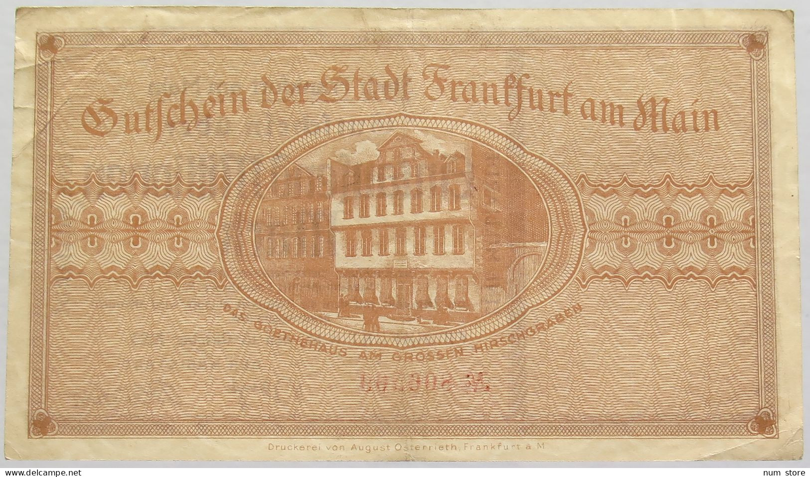 GERMANY 1000 MILLIONEN MARK 1923 FRANKFURT AM MAIN #alb010 0147 - 1 Miljard Mark