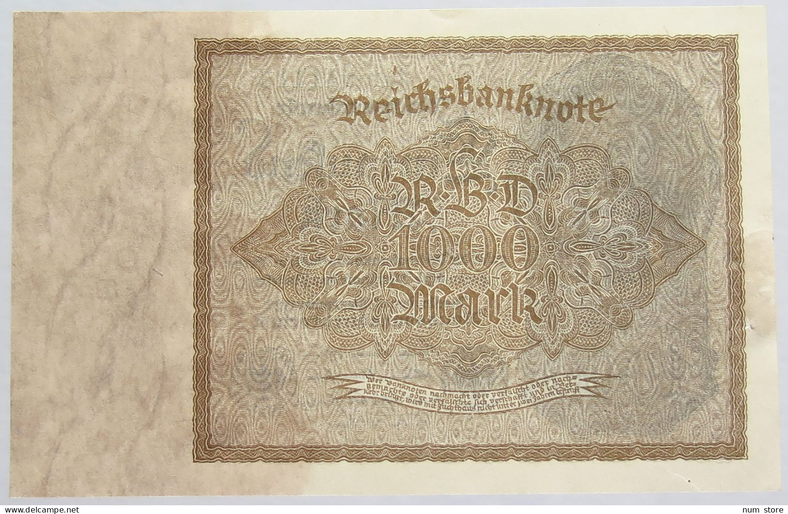 GERMANY 1000 MARK 1922 81B #alb010 0007 - 1.000 Mark