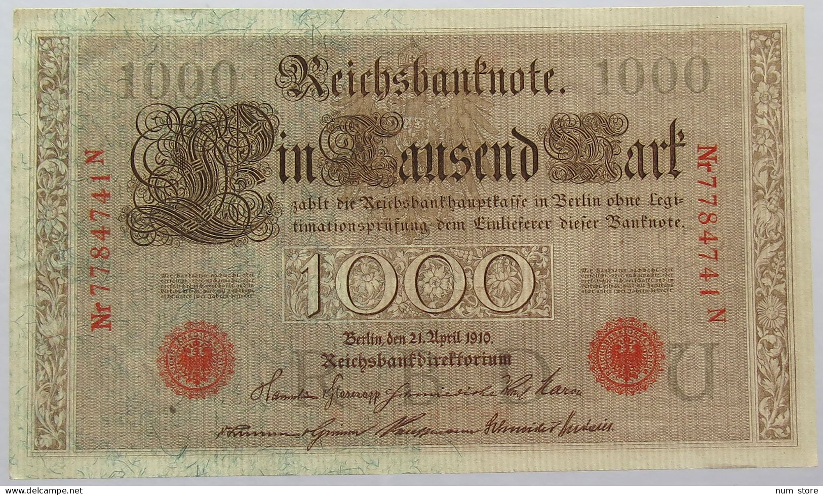 GERMANY 1000 MARK 1910 TOP #alb067 0203 - 1.000 Mark