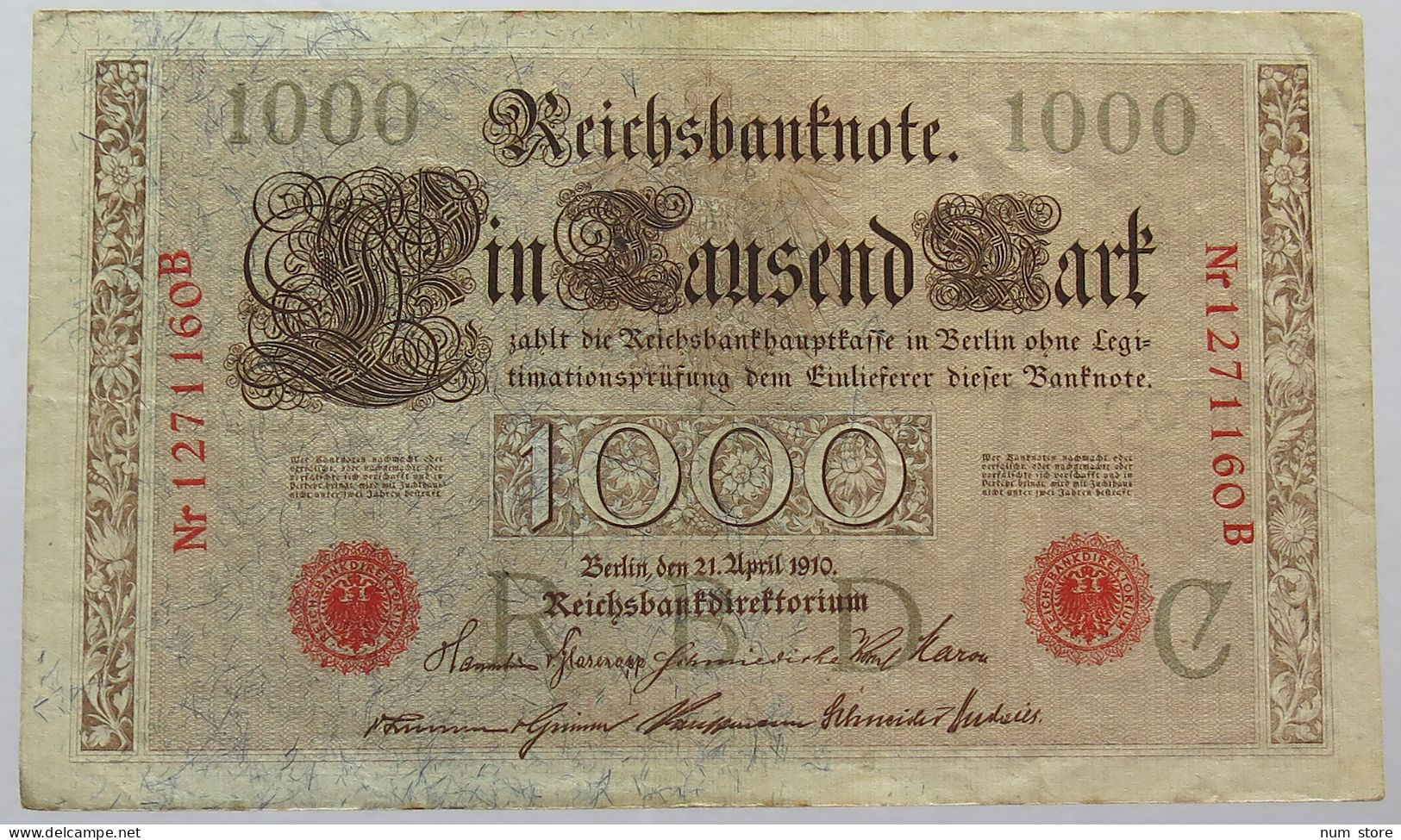 GERMANY 1000 MARK 1910 #alb067 0189 - 1000 Mark