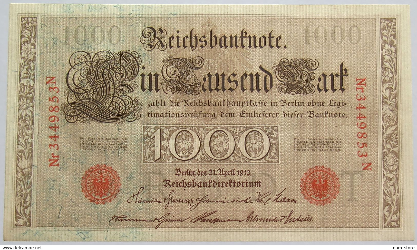 GERMANY 1000 MARK 1910 #alb018 0517 - 1000 Mark