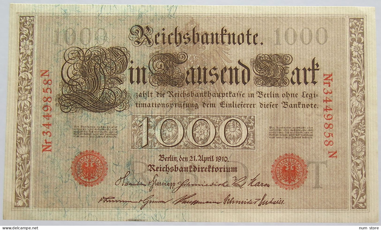 GERMANY 1000 MARK 1910 #alb018 0507 - 1.000 Mark