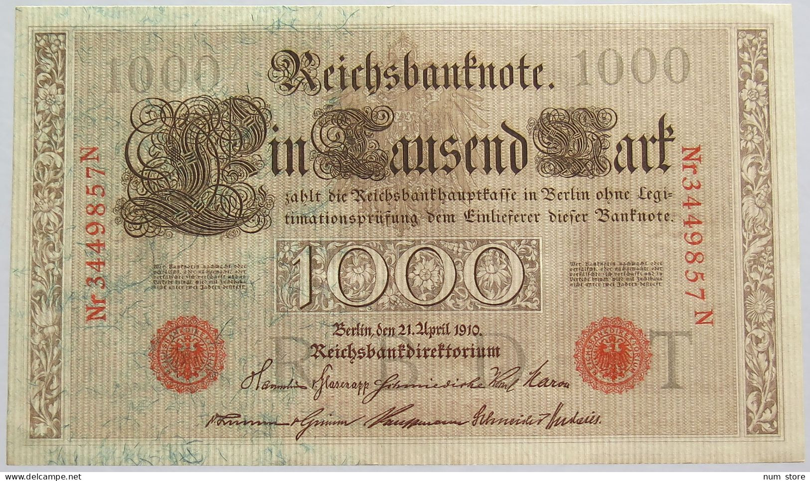 GERMANY 1000 MARK 1910 #alb018 0505 - 1.000 Mark