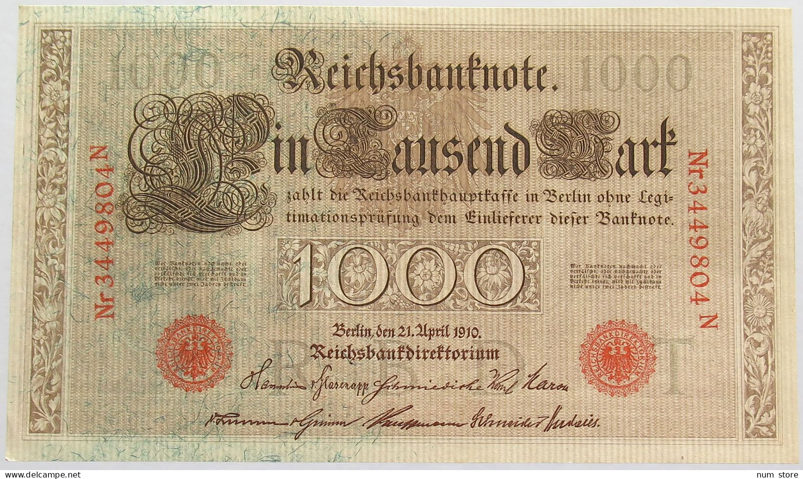 GERMANY 1000 MARK 1910 #alb018 0499 - 1000 Mark