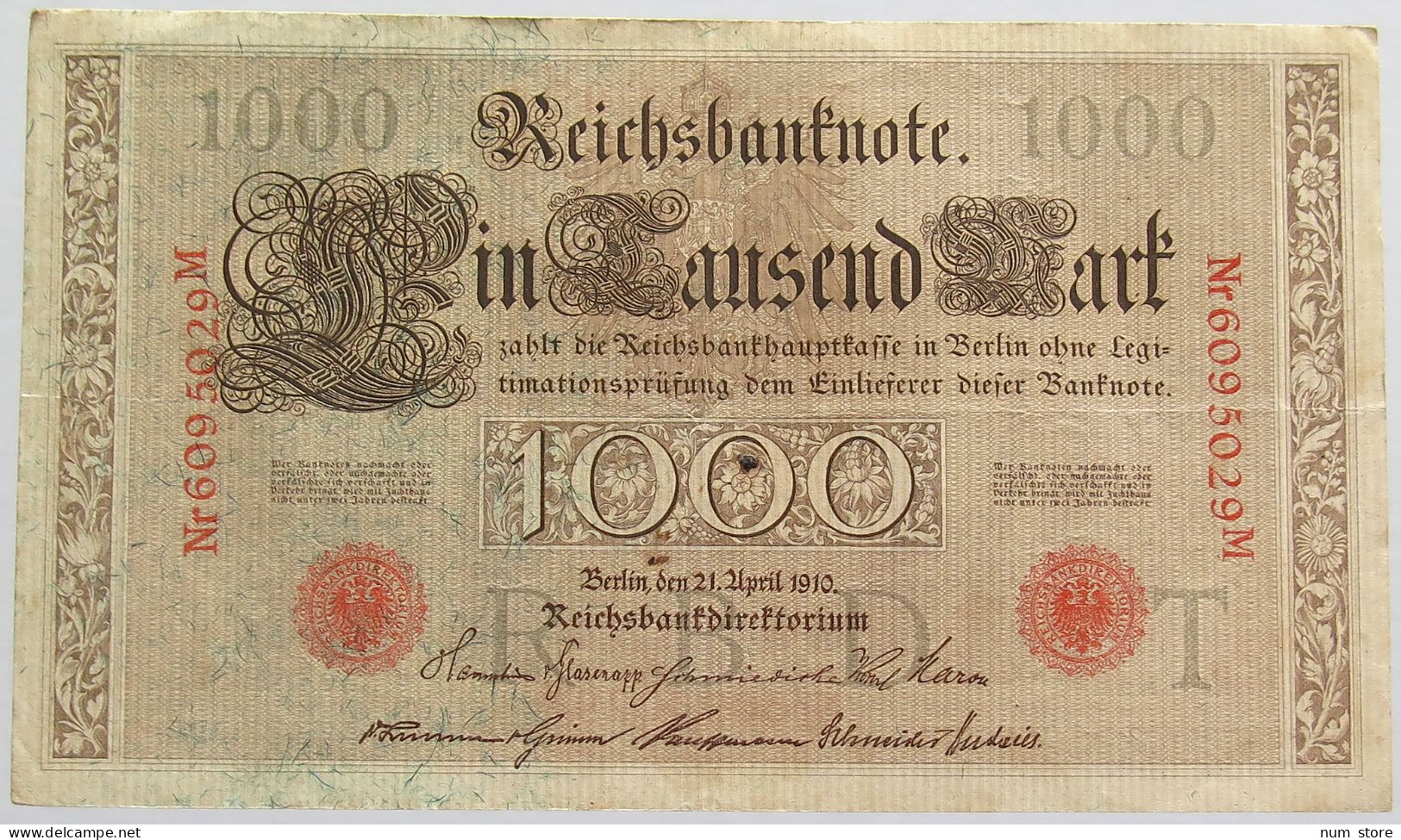 GERMANY 1000 MARK 1910 #alb018 0337 - 1.000 Mark