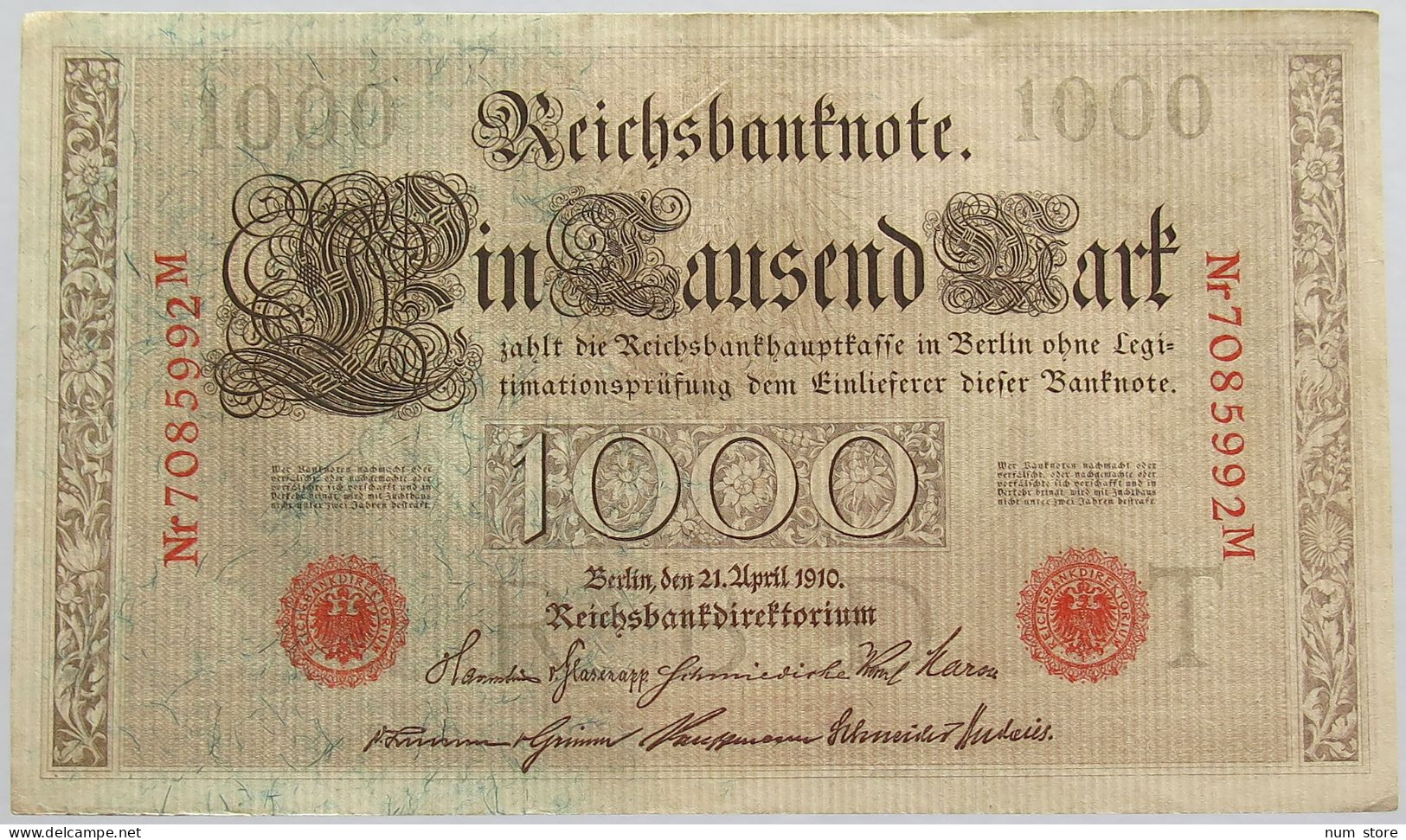 GERMANY 1000 MARK 1910 #alb018 0343 - 1000 Mark
