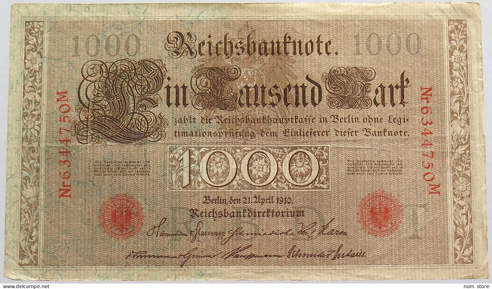 GERMANY 1000 MARK 1910 #alb018 0317 - 1.000 Mark