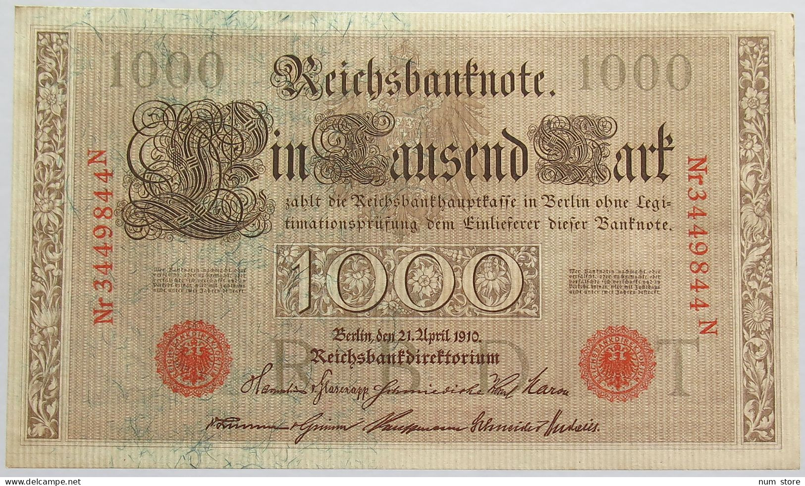 GERMANY 1000 MARK 1910 #alb018 0327 - 1.000 Mark