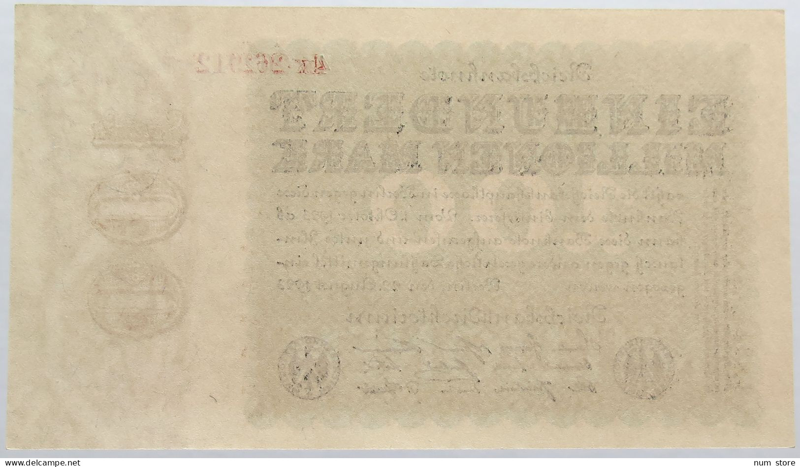 GERMANY 100 MILLIONEN MARK 1923 TOP #alb004 0445 - 100 Mio. Mark