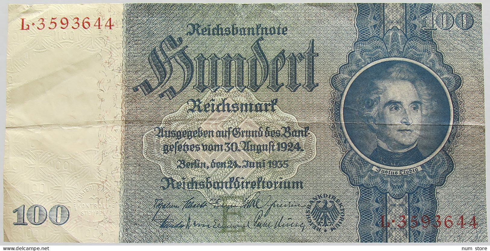 GERMANY 100 MARK 1924 #alb010 0041 - 100 Mark