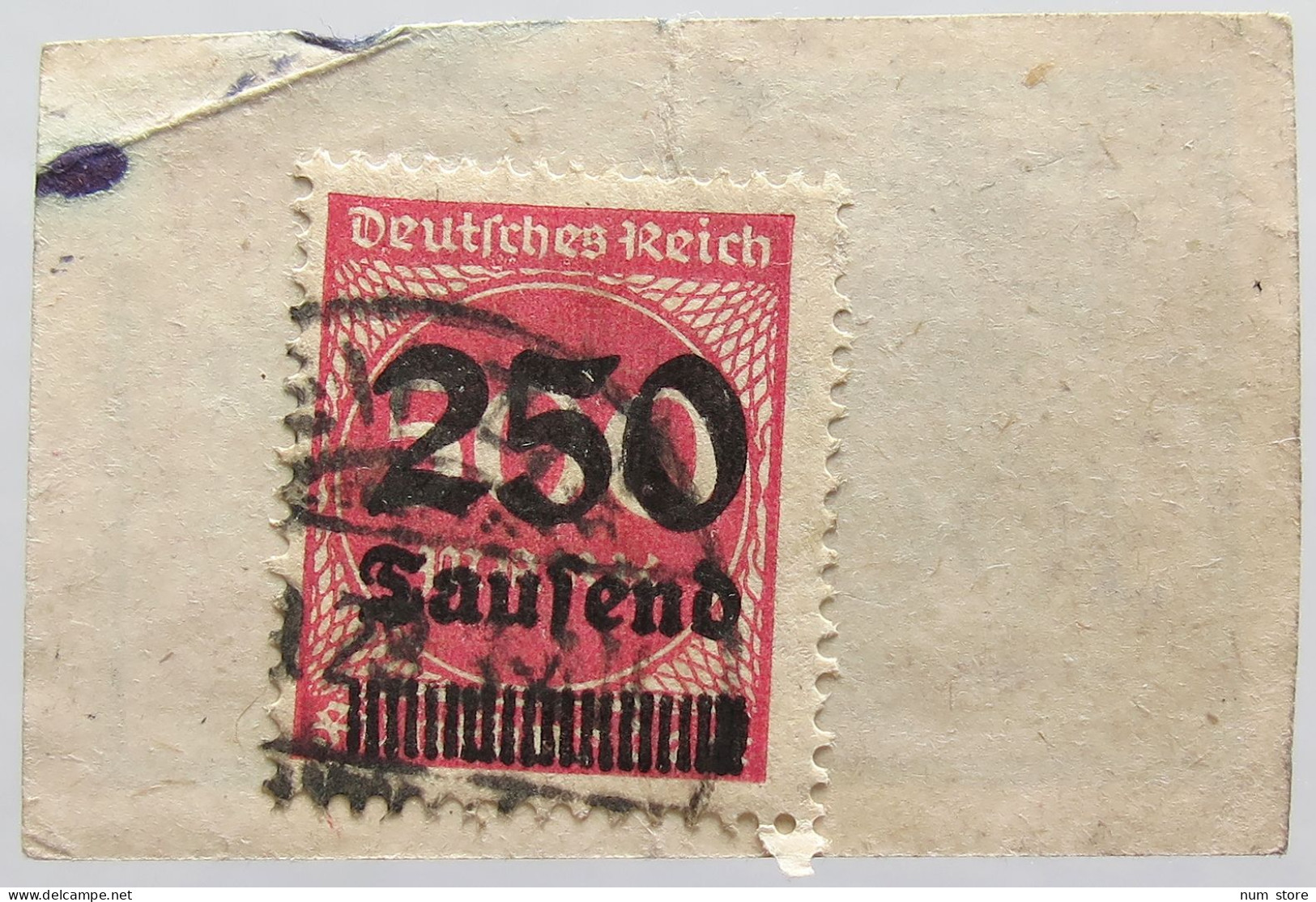 GERMANY 100 MARK STAMP 250000 OVER IT 50MM #alb020 0139 - 100 Mark