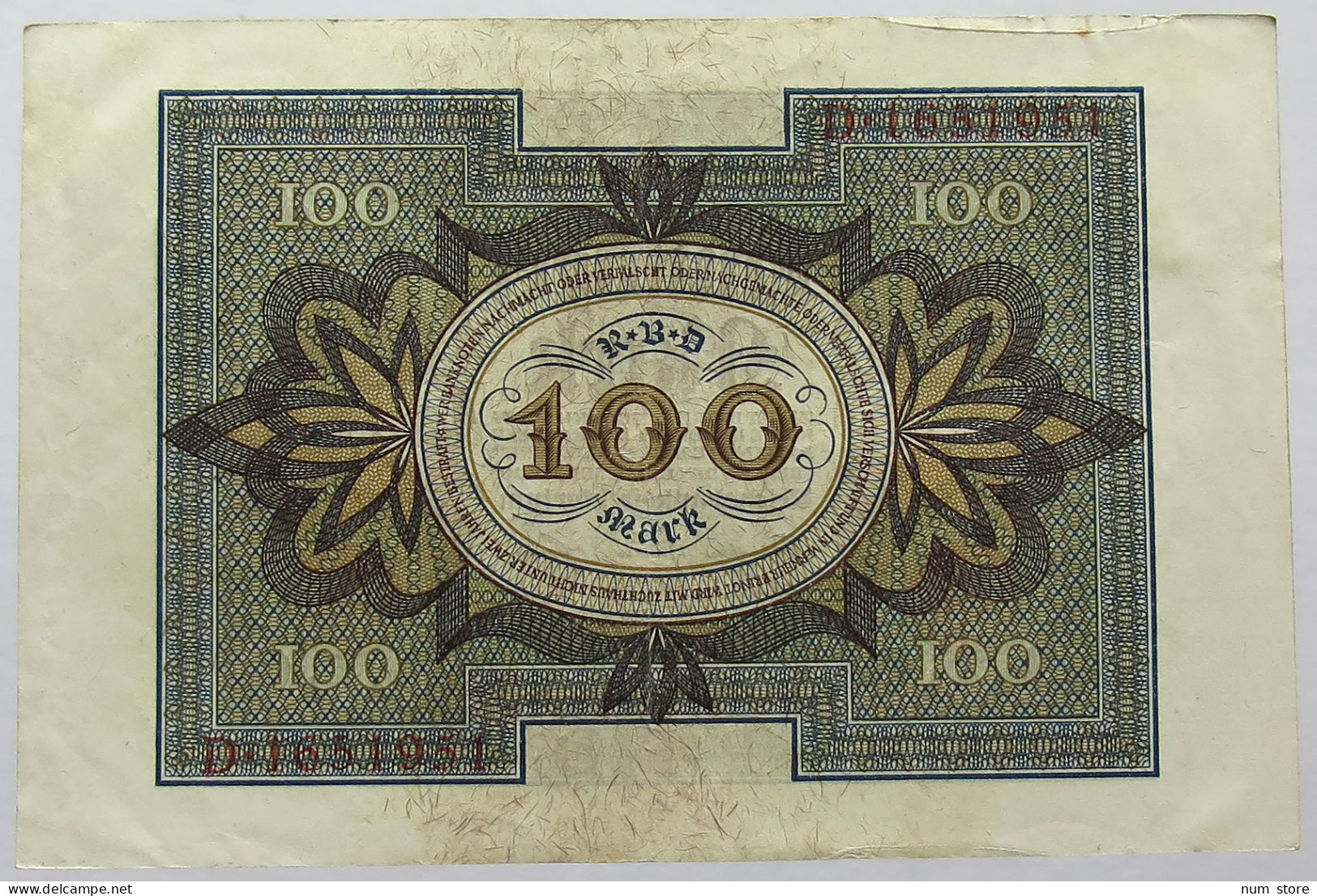 GERMANY 100 MARK 1920 TOP #alb067 0147 - 100 Mark
