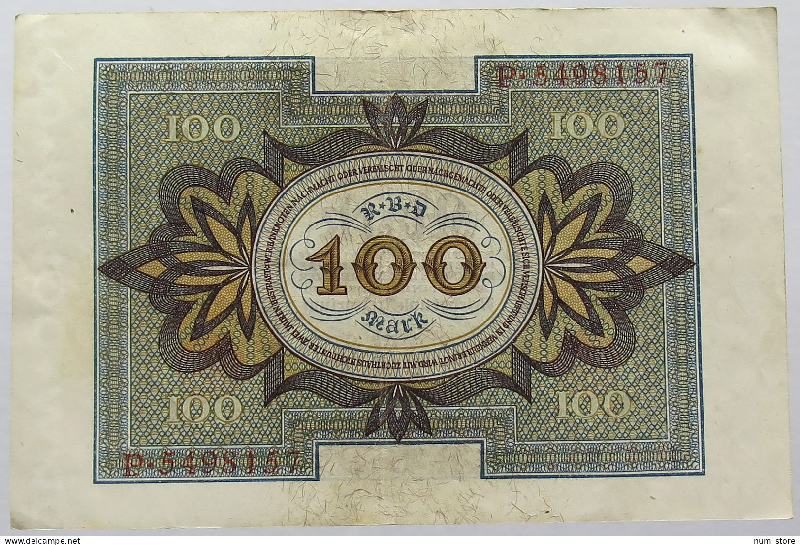 GERMANY 100 MARK 1920 #alb067 0143 - 100 Mark