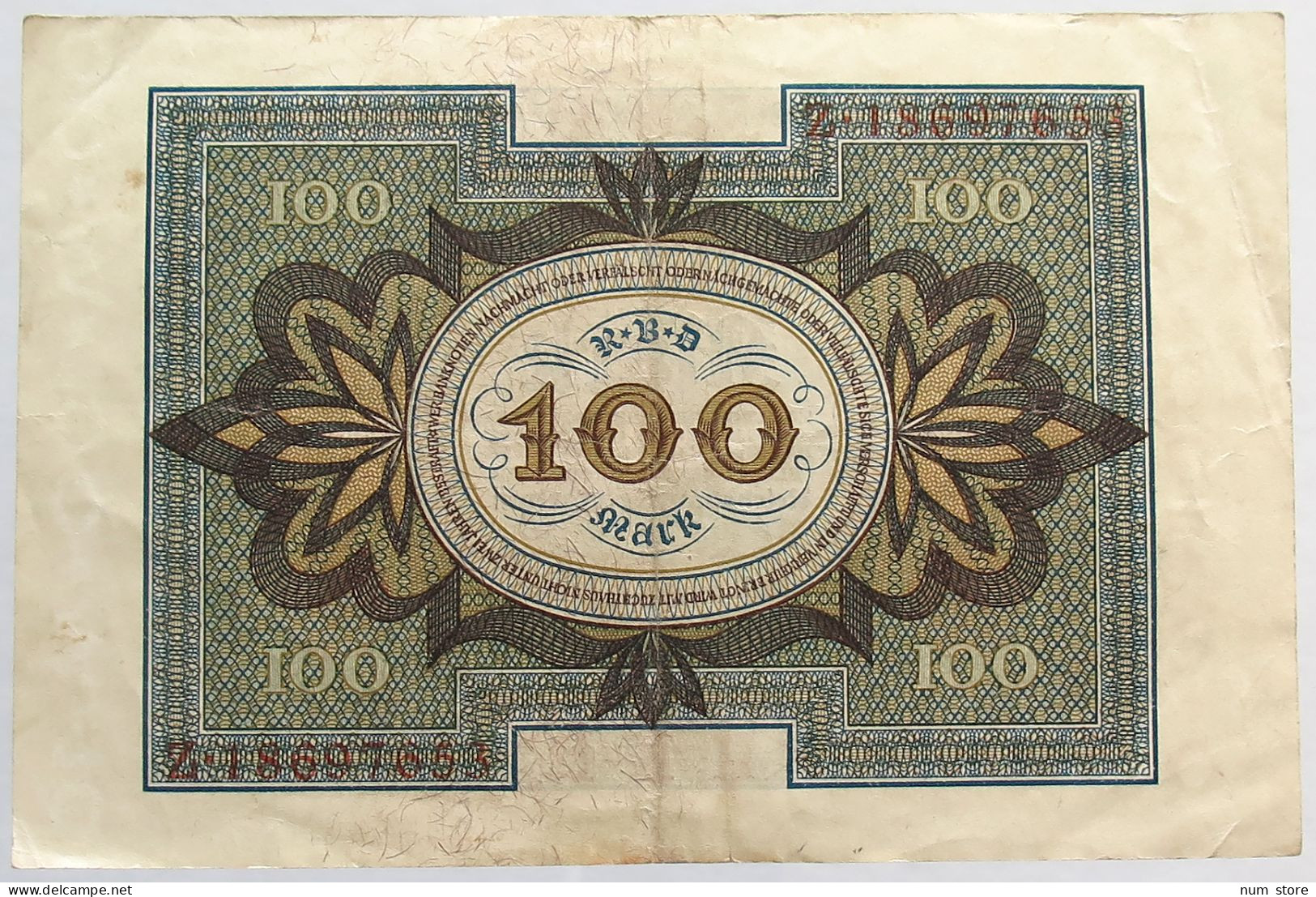 GERMANY 100 MARK 1920 #alb066 0369 - 100 Mark