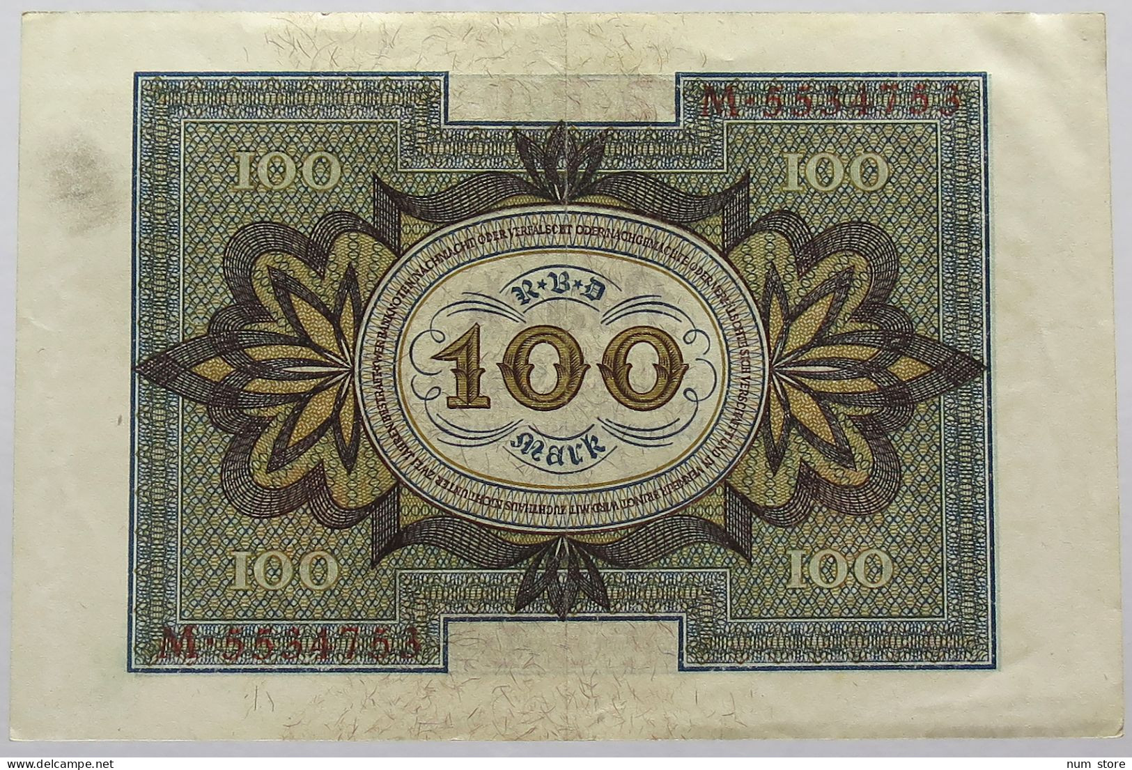 GERMANY 100 MARK 1920 #alb067 0123 - 100 Mark