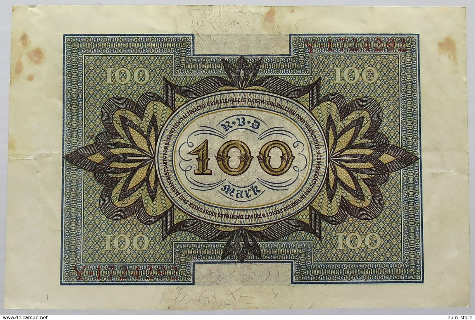 GERMANY 100 MARK 1920 #alb067 0129 - 100 Mark