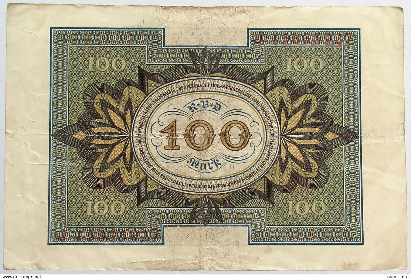 GERMANY 100 MARK 1920 #alb066 0371 - 100 Mark