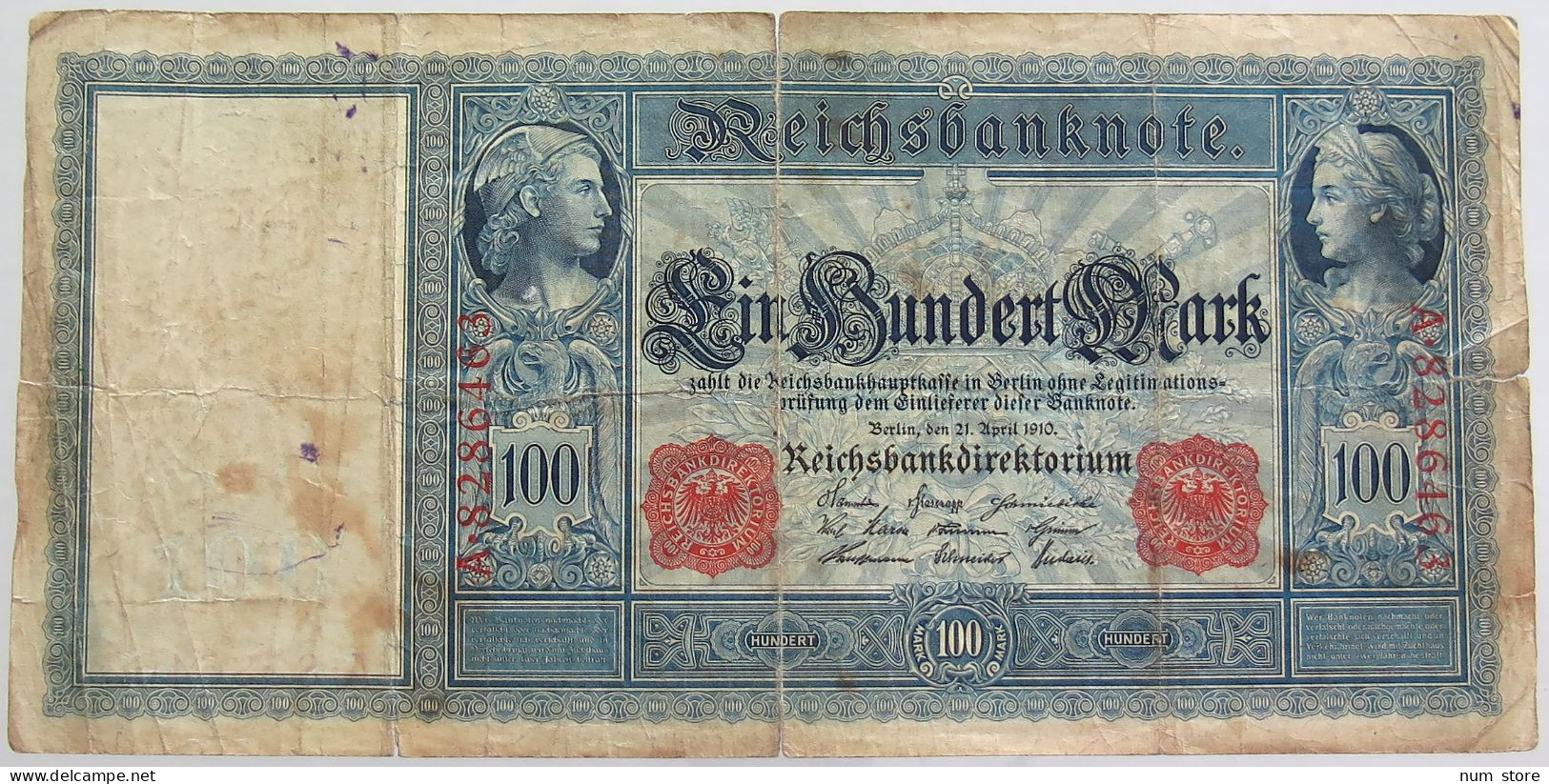 GERMANY 100 MARK 1910 #alb068 0051 - 100 Mark