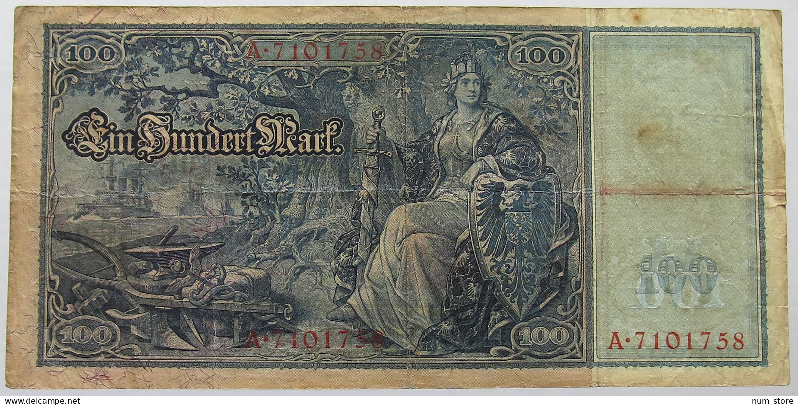 GERMANY 100 MARK 1910 #alb067 0113 - 100 Mark