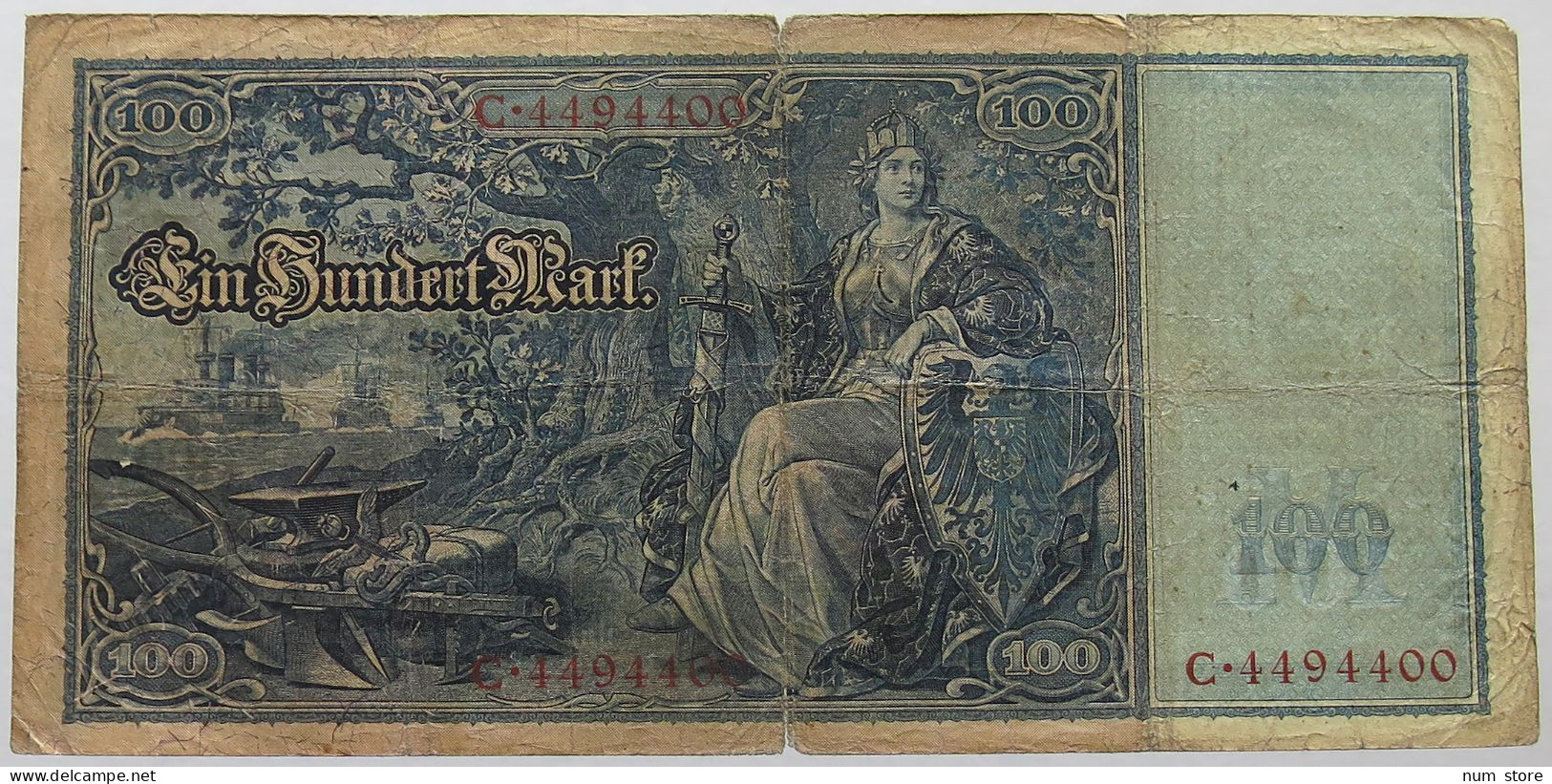 GERMANY 100 MARK 1910 #alb067 0107 - 100 Mark