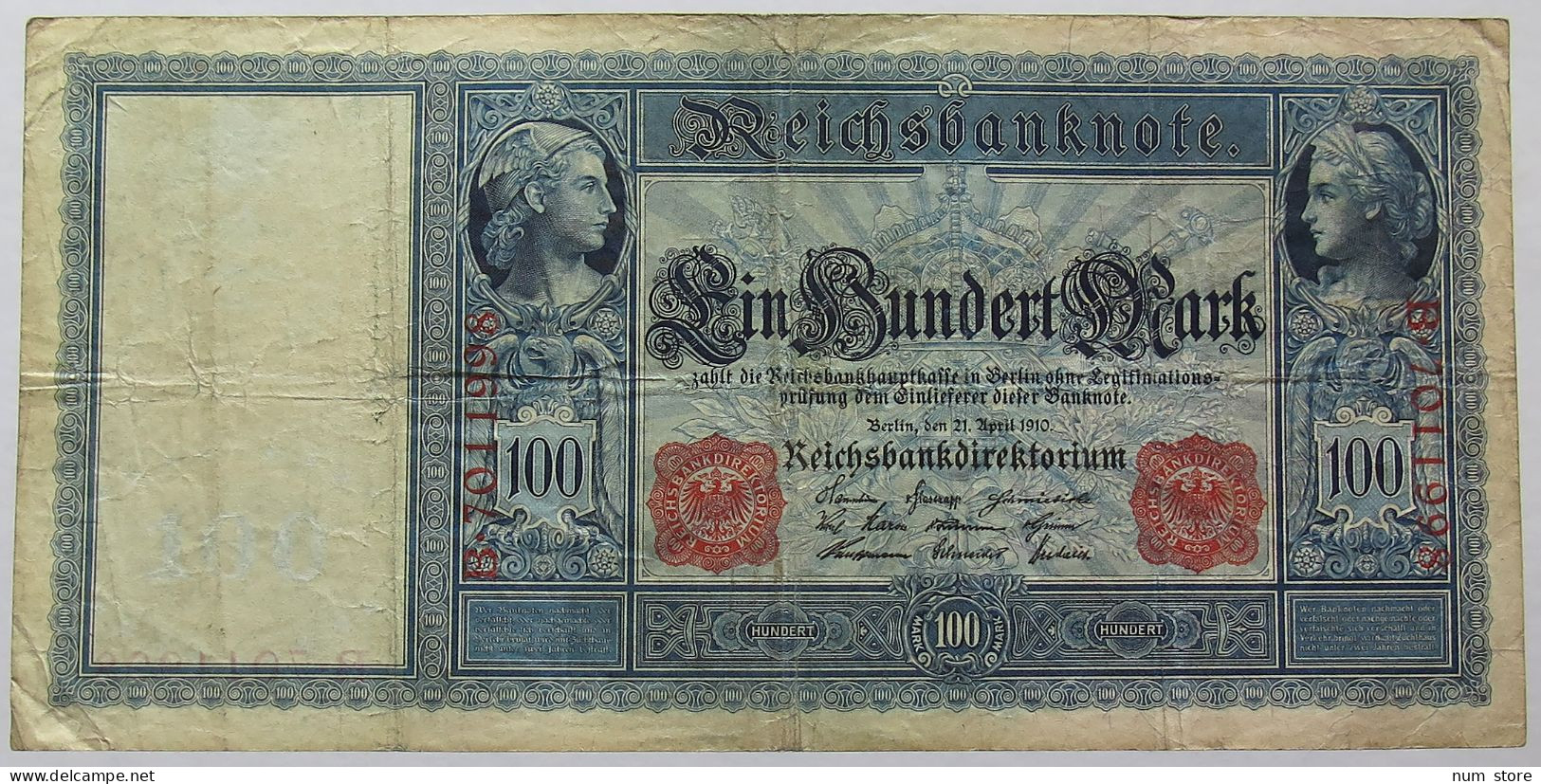 GERMANY 100 MARK 1910 #alb067 0103 - 100 Mark