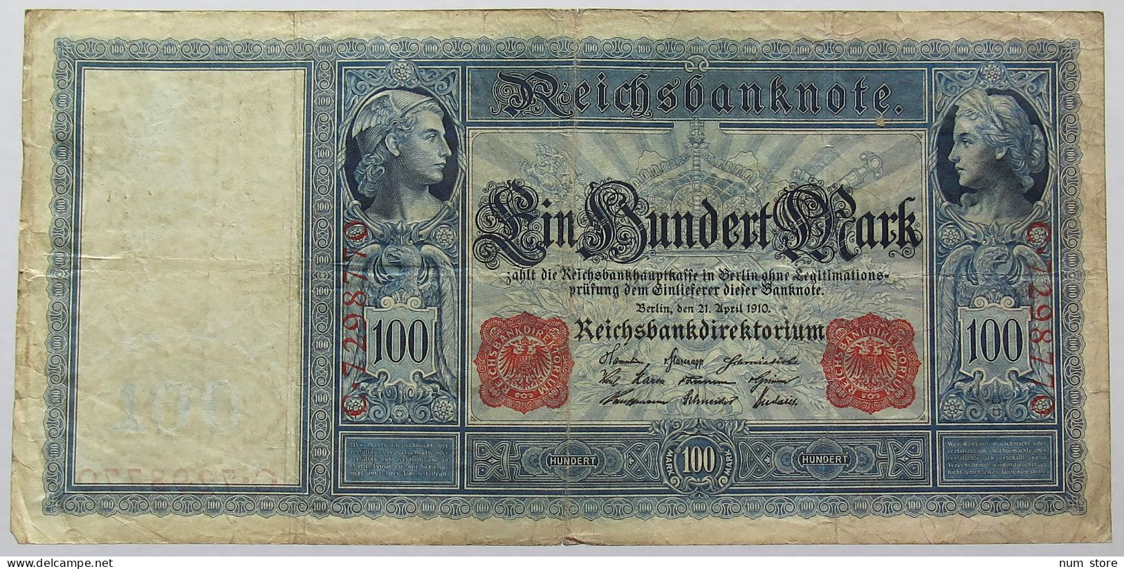 GERMANY 100 MARK 1910 #alb067 0105 - 100 Mark