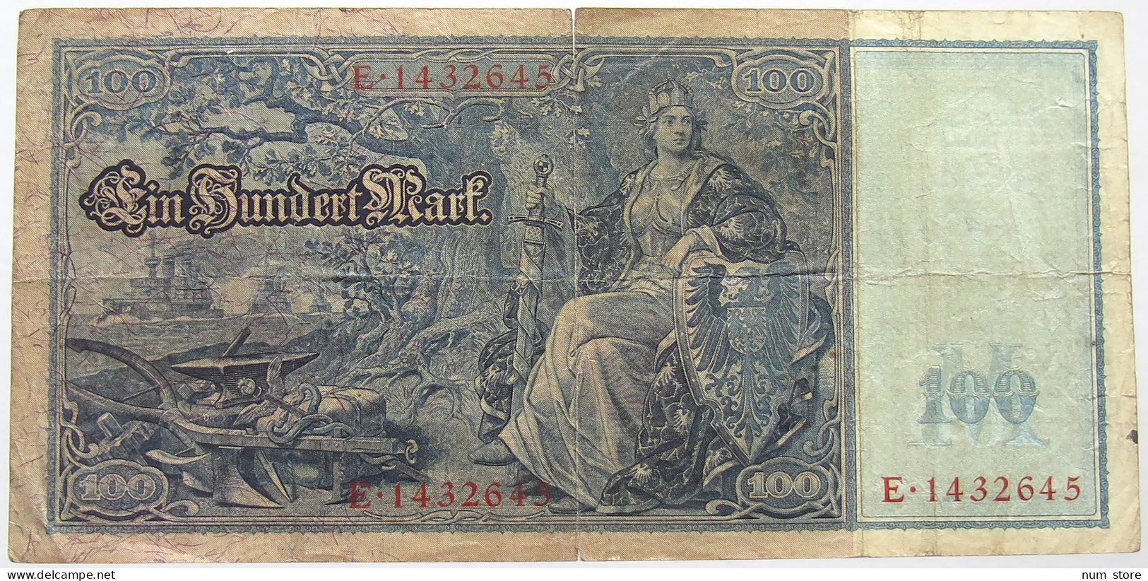 GERMANY 100 MARK 1910 #alb066 0103 - 100 Mark