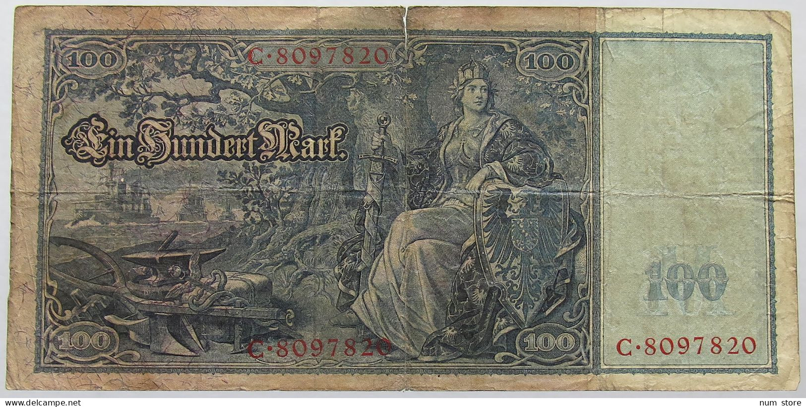 GERMANY 100 MARK 1910 #alb067 0109 - 100 Mark