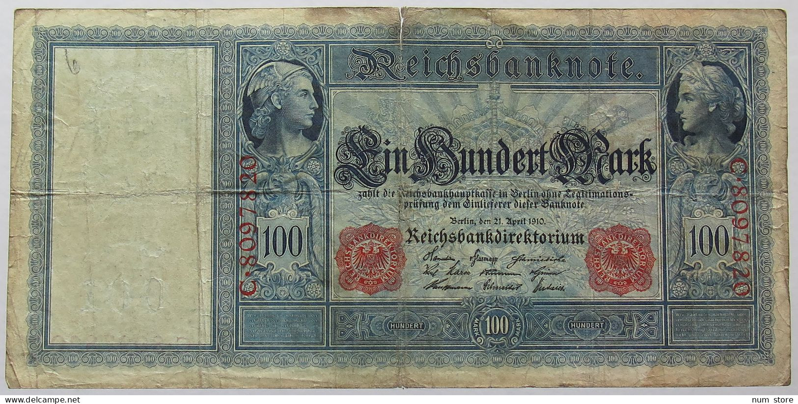 GERMANY 100 MARK 1910 #alb067 0109 - 100 Mark