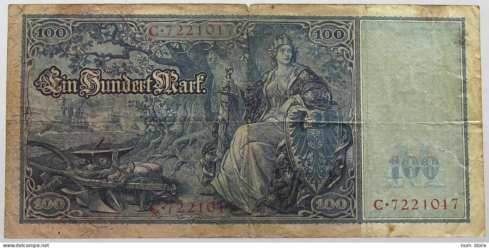 GERMANY 100 MARK 1910 #alb067 0101 - 100 Mark