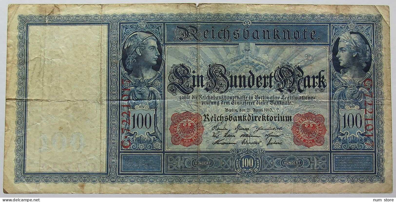 GERMANY 100 MARK 1910 #alb067 0101 - 100 Mark