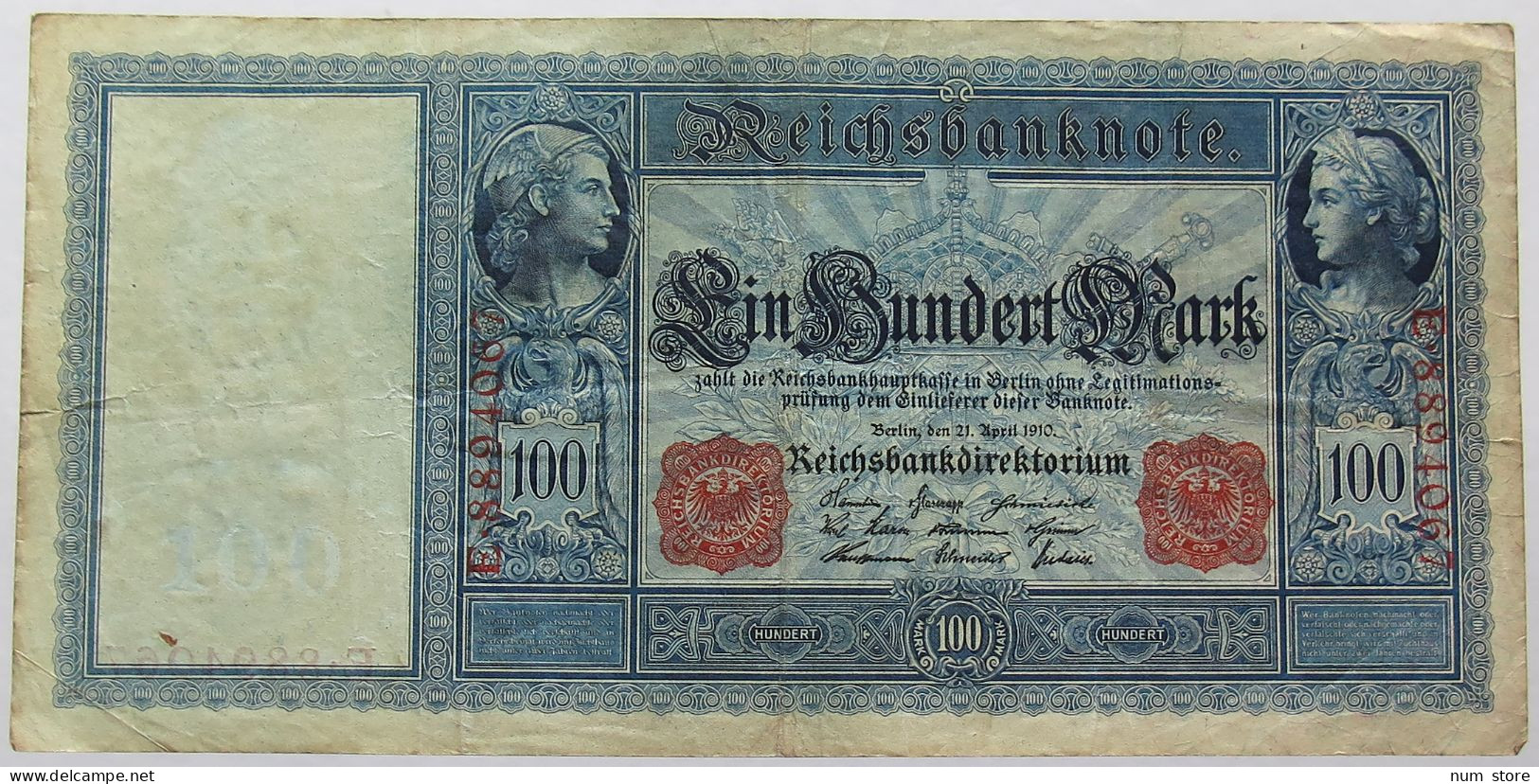 GERMANY 100 MARK 1910 #alb067 0099 - 100 Mark