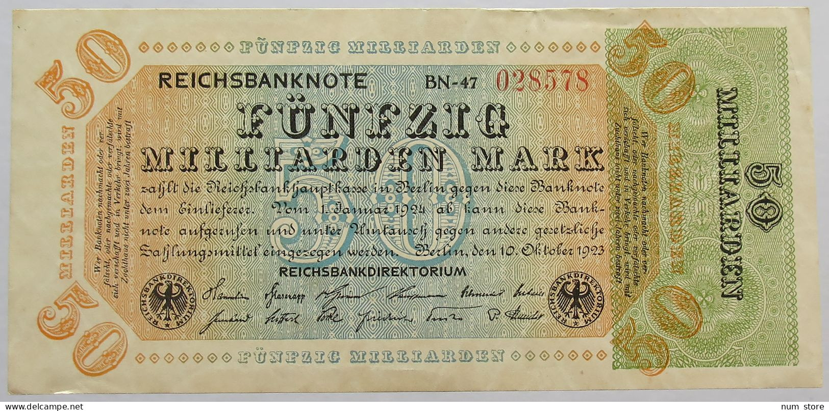 GERMANY 50 MILLIARDEN 1923 TOP #alb067 0003 - 50 Milliarden Mark