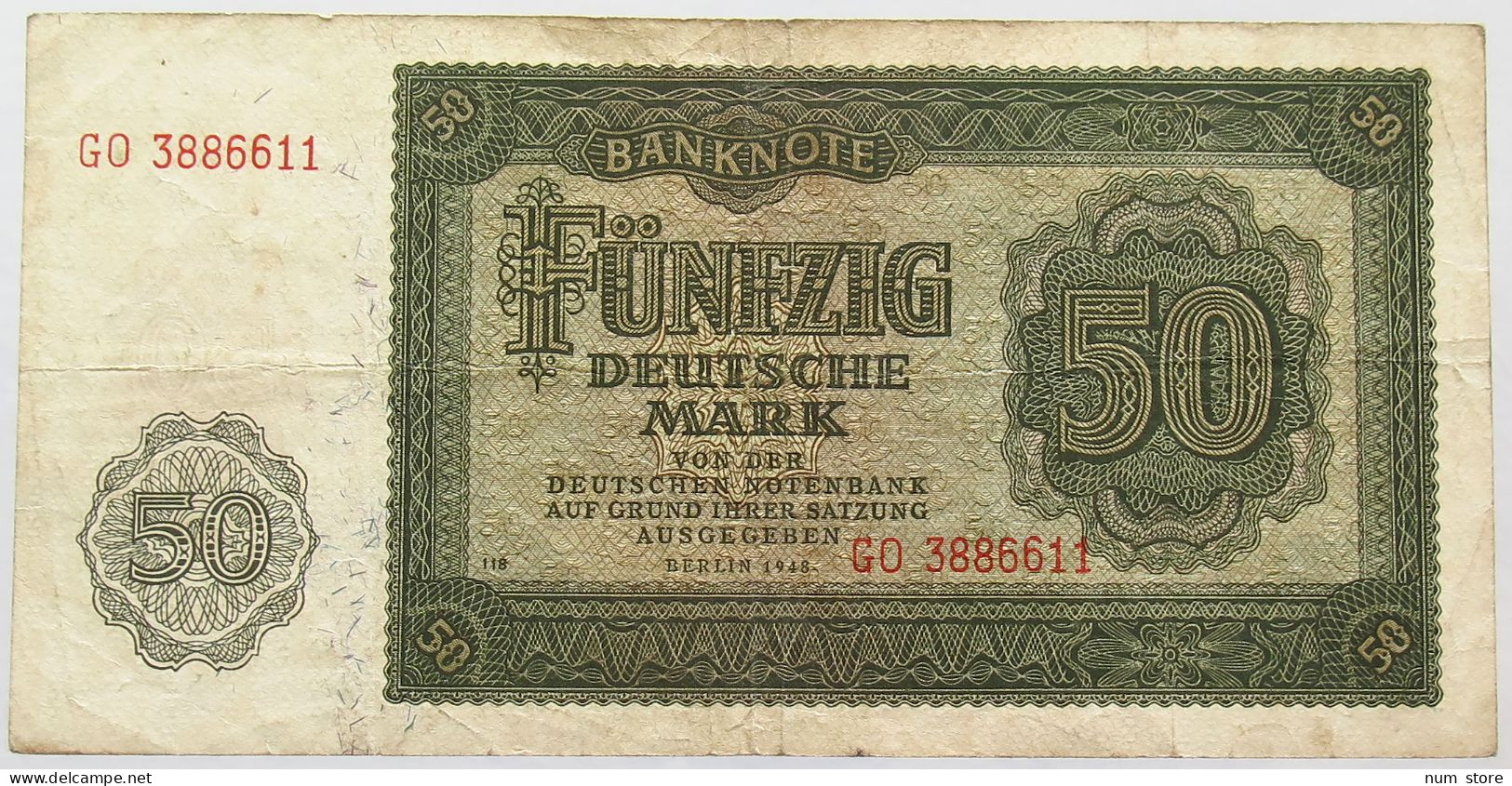 GERMANY 50 MARK 1948 DDR #alb017 0041 - 50 Deutsche Mark