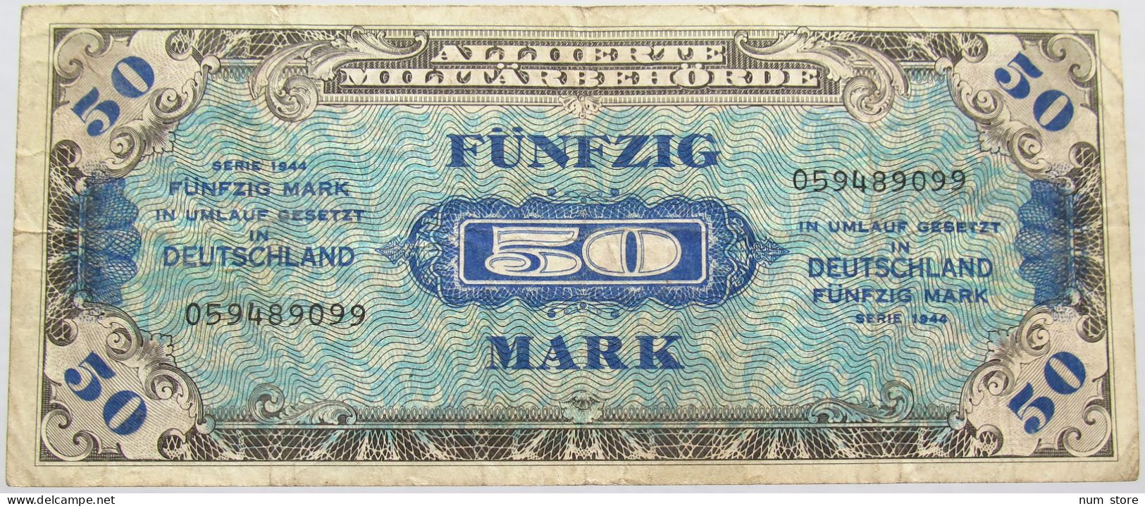 GERMANY 50 MARK 1944 #alb015 0215 - 50 Reichsmark